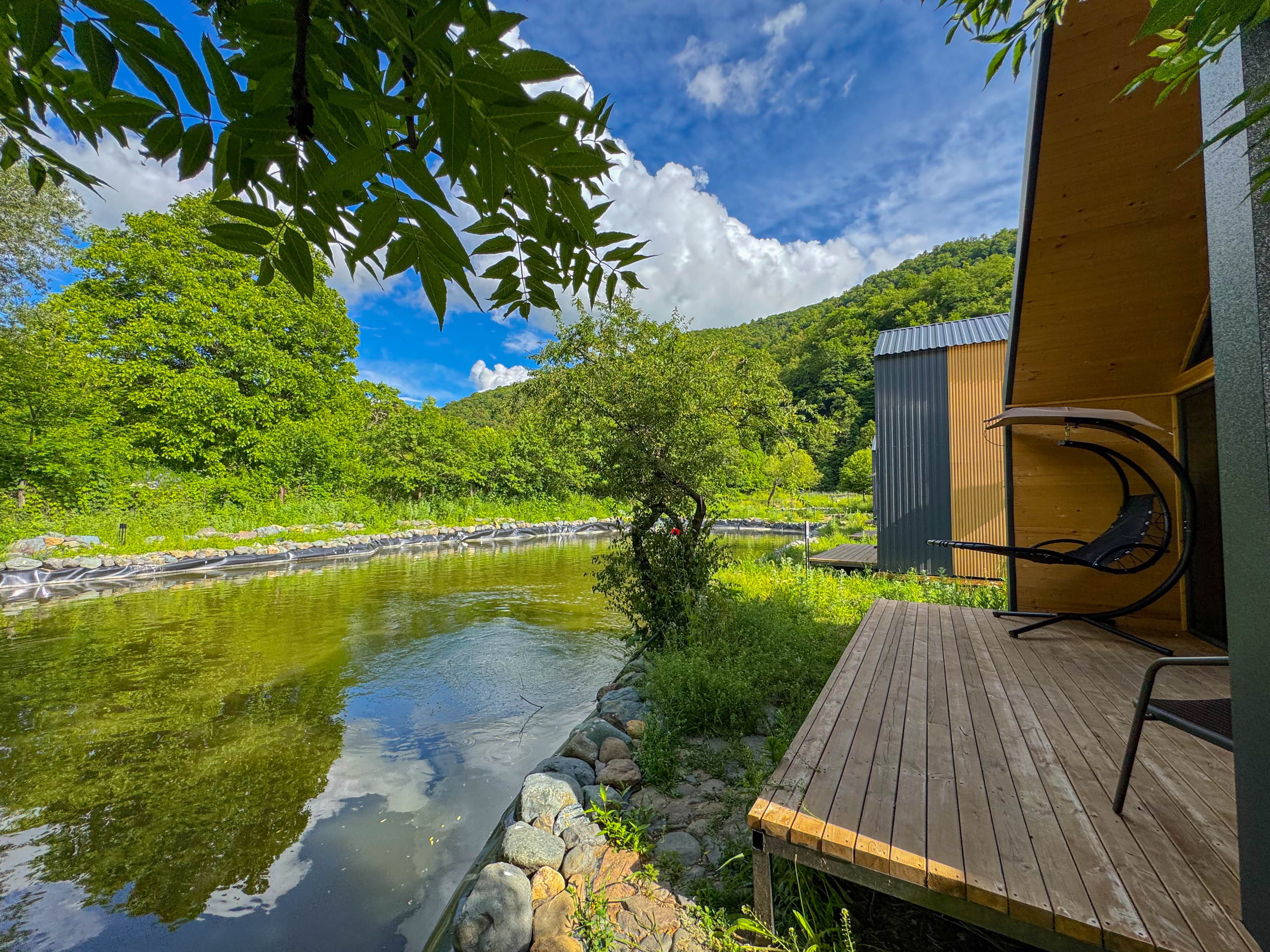 Small cottage with a view to the river with fishing access image 7